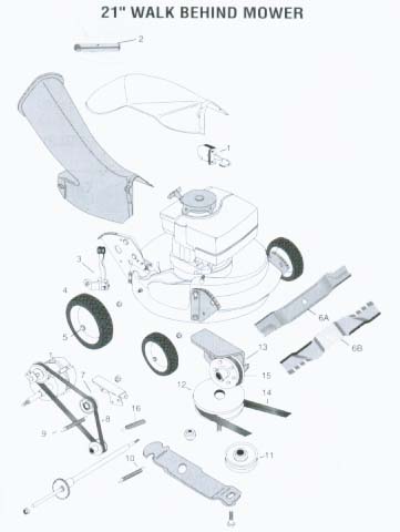 Snapper self deals propelled mower parts